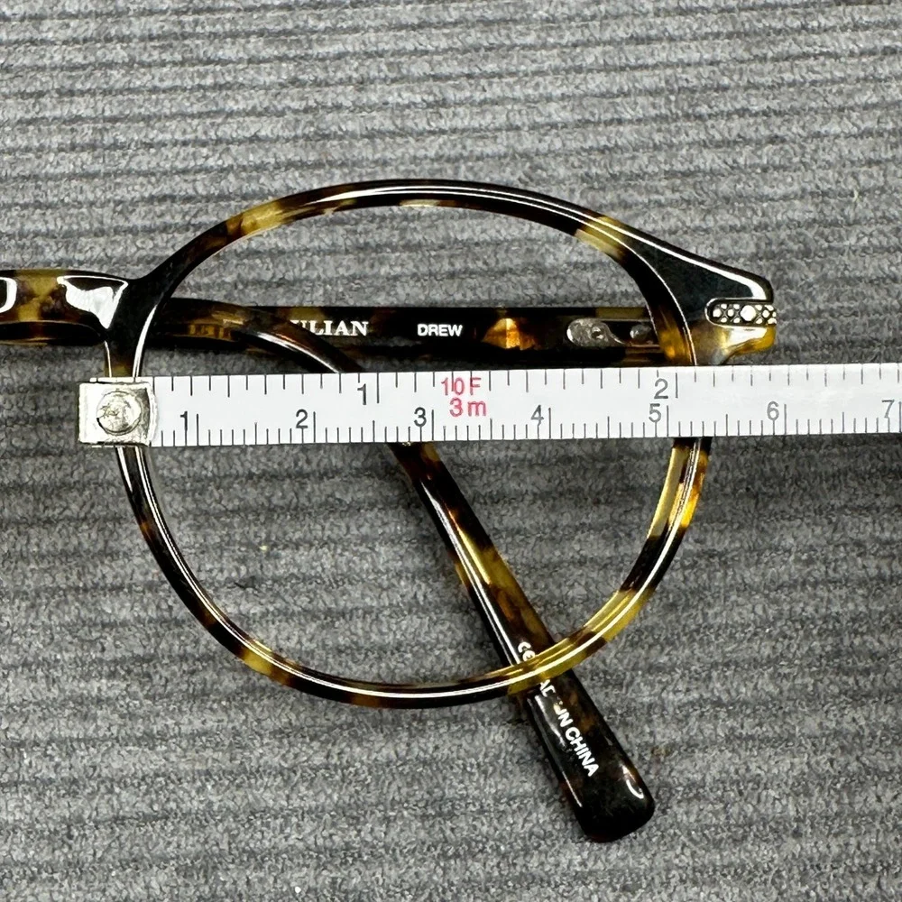 Colours by Alexander Julian Drew Tortoise Round Eyeglass Frames 49-18-140